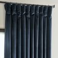 thumbnail image 6 of Half Price Drapes Eternal Blue Extra Wide Heritage Plush Velvet Room Darkening Curtains (1 Panel), 100W X 120L, 6 of 10