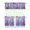Purple Lavender Flower-1, variant on Yellow Lemon Kitchen Curtains and Valances Set - 3 Piece Kitchen Curtains Sets with Valance for Windows Rod Pocket Machine Washable Kitchen Decor Decorations (54"x18" 2x27.5"x24")