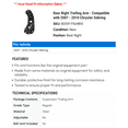 thumbnail image 2 of Rear Right Trailing Arm - Compatible with 2007 - 2010 Chrysler Sebring 2008 2009, 2 of 2