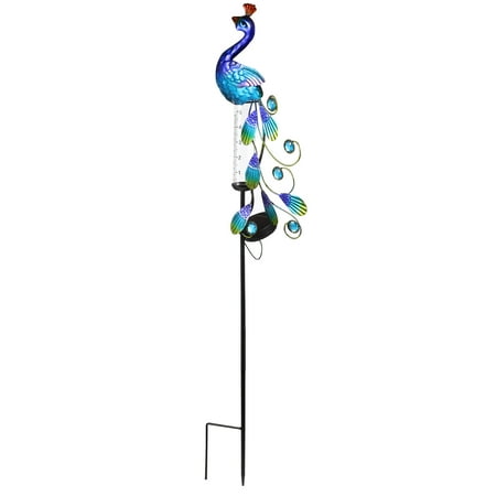 

1pc Novel Yard Light Solar Lamp Rain Gauge Lamp Outdoor Decorative Lamp