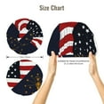 thumbnail image 4 of America Indiana Flag Satin Bonnet Adjustable Hair Bonnet For Sleeping Hair Bonnets For Women Curly Natural Hair, 4 of 8