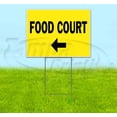 thumbnail image 1 of Food Court Left (18" x 24") Yard Sign, Includes Metal Step Stake, 1 of 6