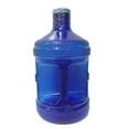 thumbnail image 3 of 1 Gallon BPA FREE Reusable FDA Grade Chemical Free Plastic Drinking Water Big Mouth Bottle Jug Container with Holder Drinking Canteen (Dark Blue), 3 of 3