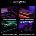 thumbnail image 3 of Alfombrilla de ratón grande para juegos con LED RGB, base antideslizante de 340 x 245 mm y 3 mm de grosor, suave para PC, portátil, MacBook y escritorio, 3 of 6