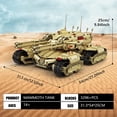thumbnail image 3 of Technology MOC Building Block Tank, Remote Control Rechargeable Military Mammoth Tank, RC Tank Model Kits for Adult, 3296 Pieces, 3 of 6