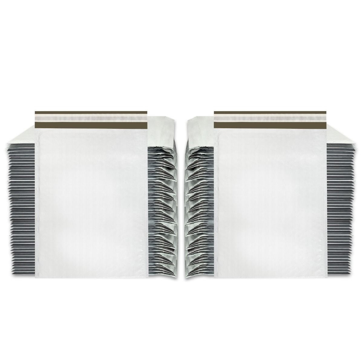 Uboxes Poly Bubble Mailers, White, #4 (9.5 x 14.5 in), 100-Count