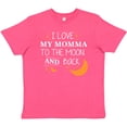 thumbnail image 3 of Inktastic I Love My Momma To The Moon and Back Youth T-Shirt, 3 of 5