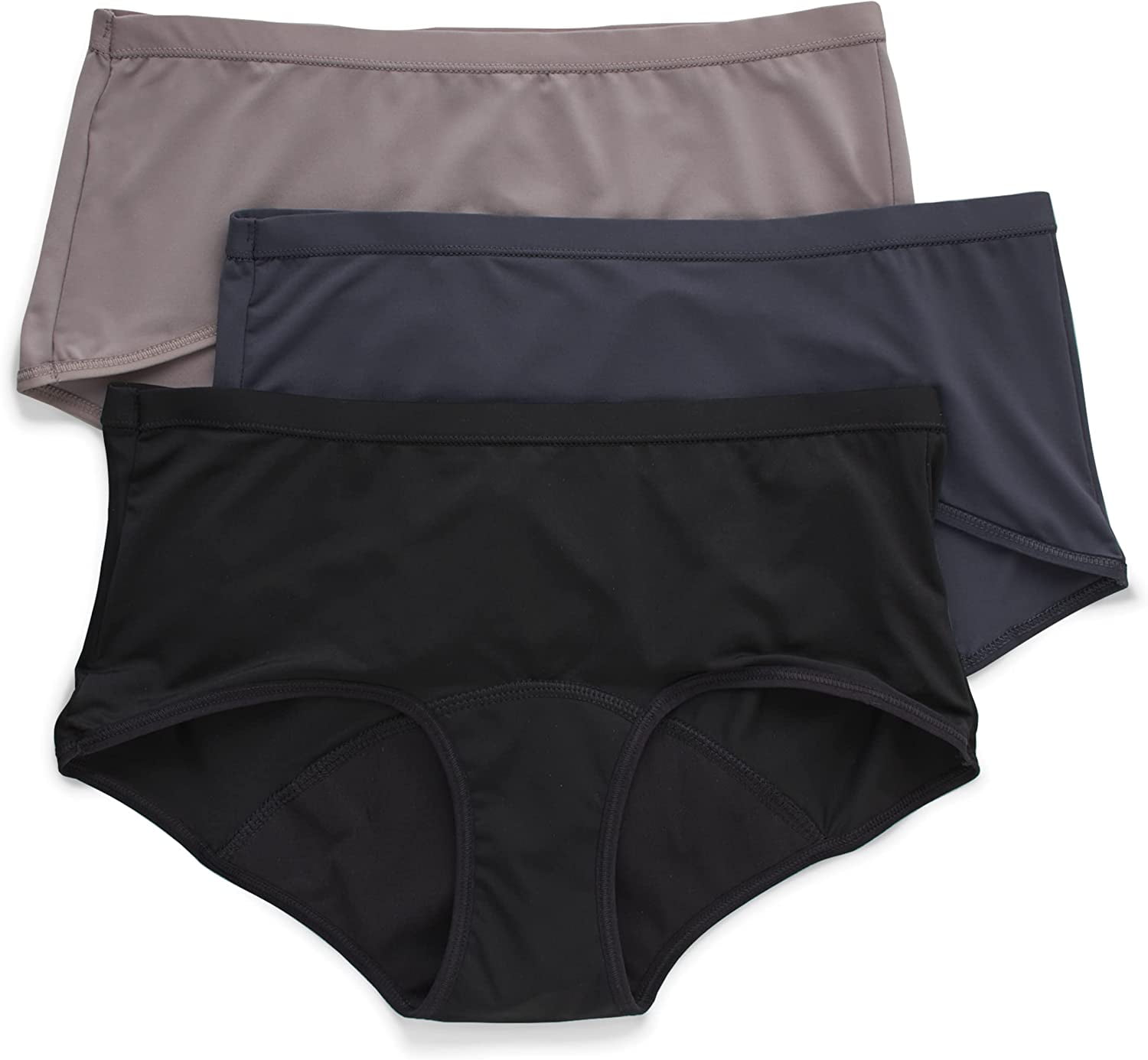 "Hanes Women's Comfort, Period. Boy Shorts Panties, Postpartum and
