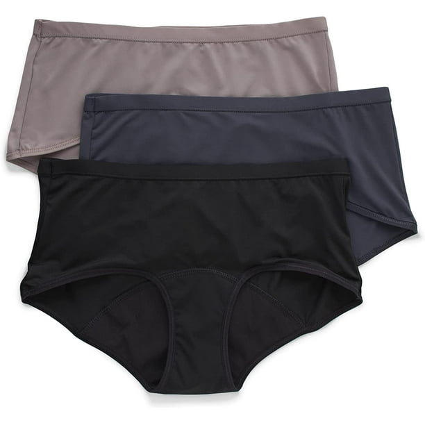 Hanes Women's Comfort, Period. Boy Shorts Panties, Postpartum and