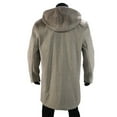 thumbnail image 3 of Xzbqbs Mens Trench Coat Zip-Up Oversized Overcoat with Hood Casual Lightweight Long Jacket Claasic Fit Super Soft Jackets for Men, 3 of 8