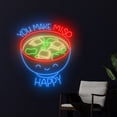 thumbnail image 2 of Handmadetneonsign You Make Miso Happy Neon Sign, Miso Soup Wall Art Decor, Japanese Food Wall Decor, 2 of 5