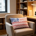 thumbnail image 6 of Miwamany 4th of July Pillows , Independence Day Throw Pillows Outdoor Memorial Day American Flag Stars Patriotic Decorative Cushion for Bed Couch Sofa Home Decor 9x15 in, 6 of 9