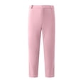 thumbnail image 4 of Cmfcve Men's Dress Pants Waffle Straight Fit Flat Front Trousers Business Casual Pants, 4 of 5
