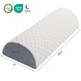 thumbnail image 3 of Flyxunfri Half Moon Bolster Pillow for Legs, Knees, Lower Back and Head, Lumbar Support Pillow, 3 of 7