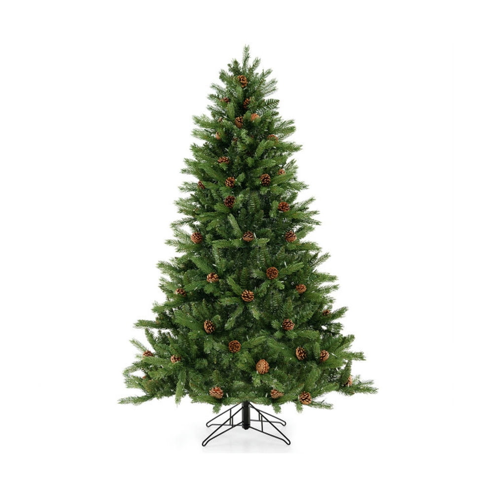 WHAT WE WANT _ 木製Xmas tree Costway 6 ft. Unlit Douglas Full Fir Hinged Artificial