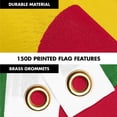 thumbnail image 4 of G128 Combo Pack: 6 Ft Tangle Free Aluminum Spinning Flagpole (Silver) & Suriname Surinamese Flag 3x5 Ft, LiteWeave Pro Series Printed 150D Polyester | Pole with Flag Included, 4 of 9