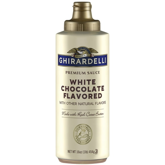 Ghirardelli 12 fl. oz. (17 oz.) Sauce au Chocolat Blanc