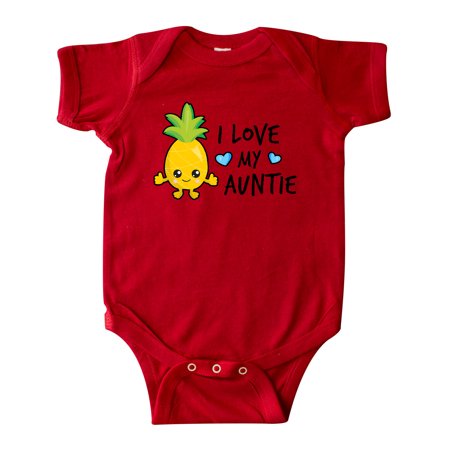 

Inktastic I Love My Auntie with Pineapple Gift Baby Boy Bodysuit