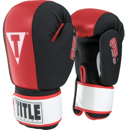 Title Boxing Gel Incite Washable Hook and Loop Heavy Bag Gloves - Black/Red - comicsahoy.com