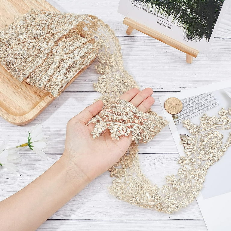 lace trimmings for dresses Ivory embroidered lace trimming