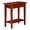 Mahogany, variant on Pemberly Row Modern End Table with Shelf in Mahogany Wood Finish