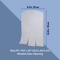 thumbnail image 4 of TRIXIE natura 8.7 x 13.8" Vinyl Door Flaps for Wooden Outdoor Dog Houses, Clear Plastic, 4 of 6