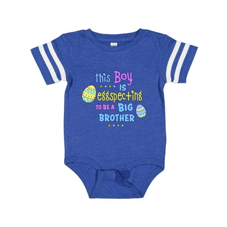 

Inktastic This Boy is Eggspecting to Be a Brother Gift Baby Boy Bodysuit