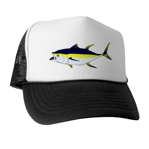 CafePress - Yellowfin Tuna (Allison Tuna) - Adjustable Unisex Printed Trucker Hat with Mesh Back