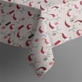thumbnail image 3 of Light Pink Christmas Gnome Pattern Rectangle Tablecloth 60"x84",Waterproof Polyester Rectangle Table Cloth, Wipeable Spillproof Polyester Tablecloth for Dining, Camping, Indoor and Outdoor, 3 of 5