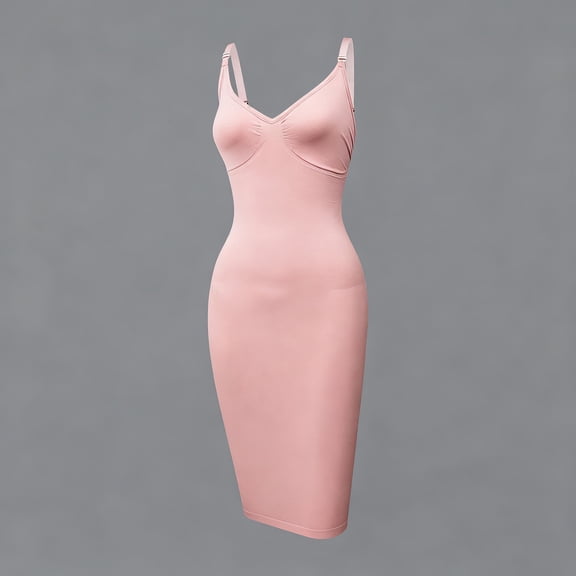 Teyfeniy Plus Size Bodycon Dress for Women Summer Halter Slim Shift Midi Dress V Neck Solid Color Fashion Casual Sleeveless Going Out Fashion Evening Party Outfit Short Dress, XL to XXL