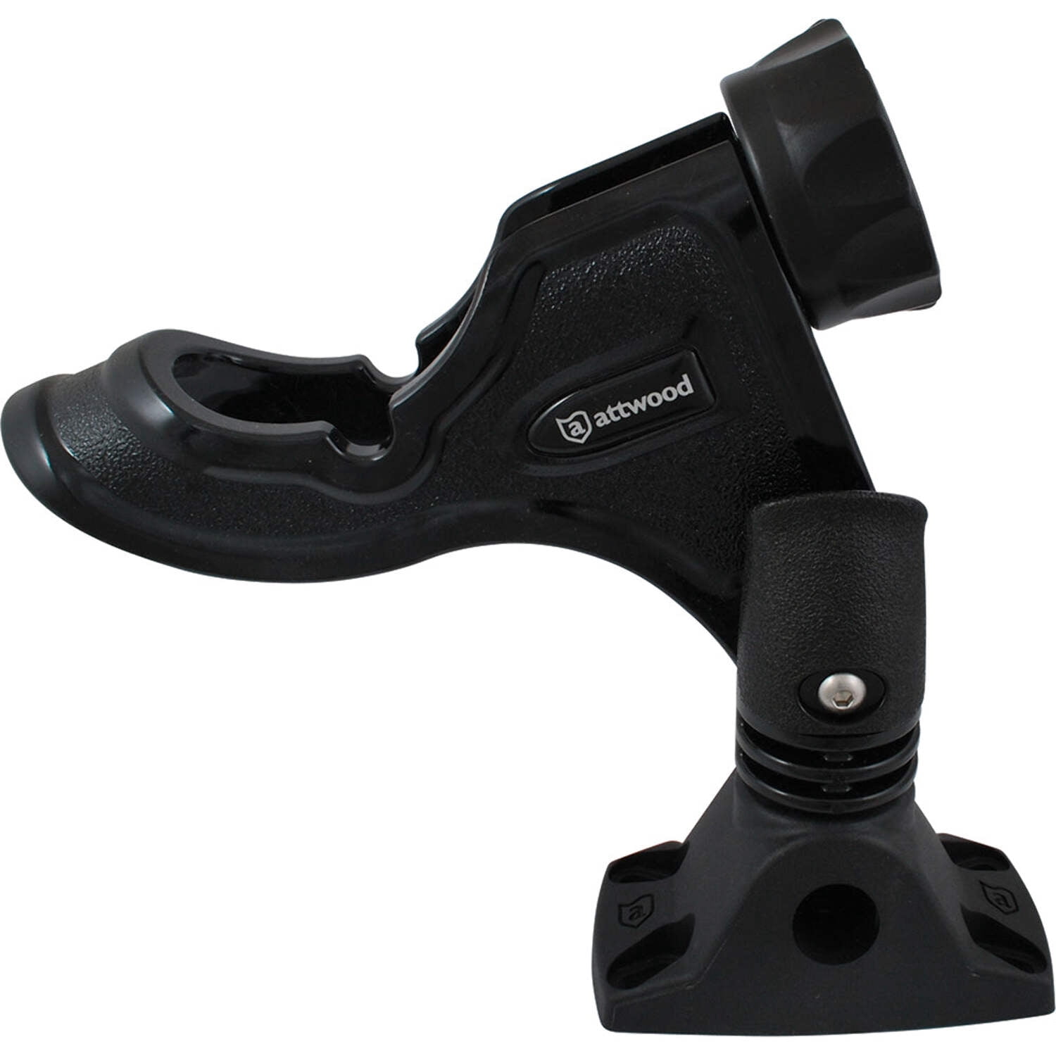 Attwood Pro Series Heavy Duty Rod Holder with Combo Mount, Black