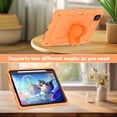 thumbnail image 5 of FJLBDE Case for iPad Pro 11 (M4) 2024 with Butterfly Stand, Shockproof Protective Tablet Cover with Shoulder Strap for Kids Girls, Orange, 5 of 7