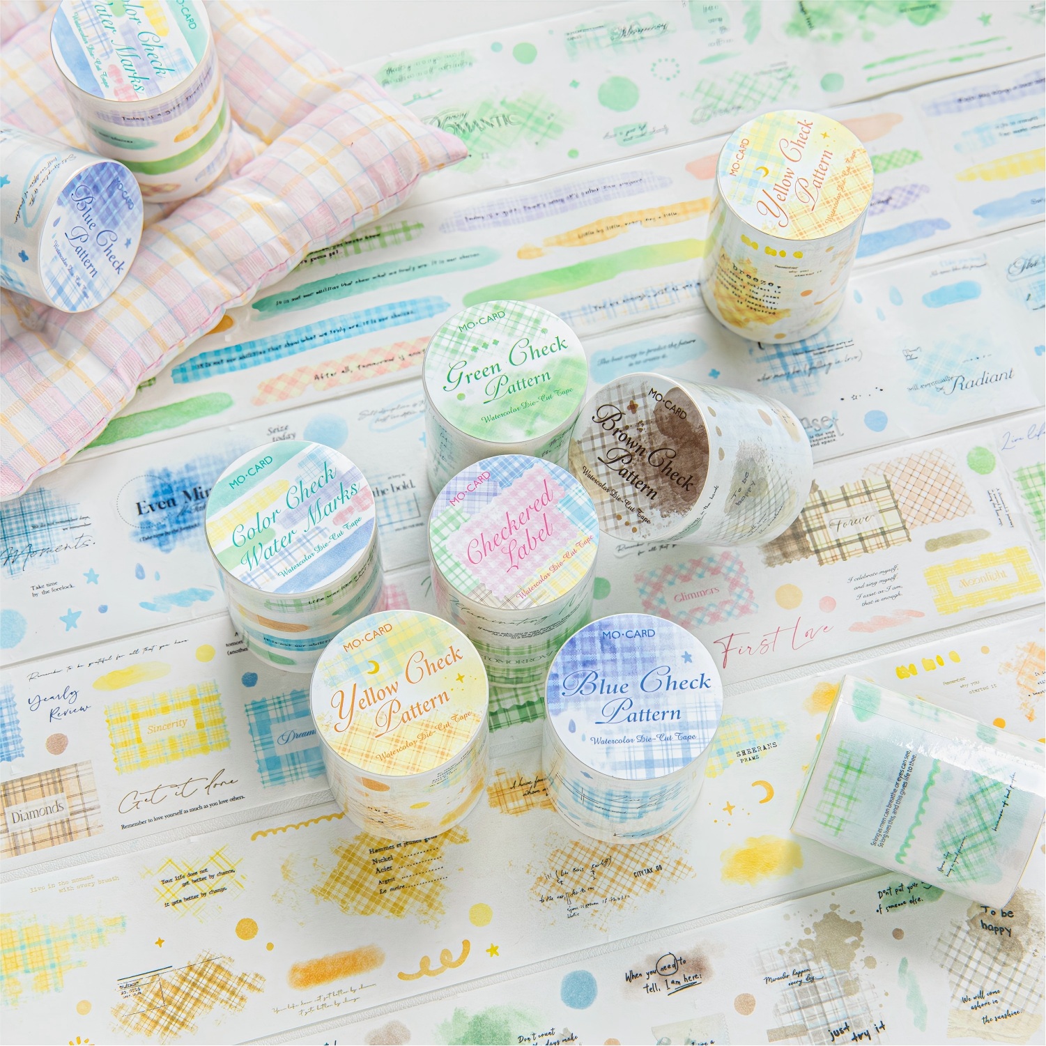 6 Rolls Washi Tape Set, Scrapbook Crafts Floral Decorative Masking Tape for Journaling Planner Card Making Album Art Teacher Classroom Supplies