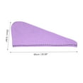 thumbnail image 2 of Unique Bargains 1 Pc Women Waterproof Single Layer Hair Towel for Travel Deep Purple, 2 of 5
