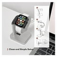 thumbnail image 5 of Restored Apple Watch Series 4 (GPS + Cellular, 44 mm) Space Gray Aluminum Case with Black Sport Band Bundle 5 Bonus Bands, Charging Stand, Screen Protector, & 2 amp charger (Refurbished), 5 of 13