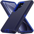 thumbnail image 1 of Étui de Protection pour Samsung Galaxy S24 Ultra, Robuste [Antichoc] [Antichoc] [Anti-Poussière] Étui de Téléphone 3 Couches, Bleu Marine, 1 of 4