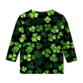 thumbnail image 5 of KKBOTIVE St.patrick's Day Shirt Toddler Kids Short Sleeve Crew Neck Pullover Girls St Patricks Cute Tees Outfit Child's Back To Shcool Daily Wear ( Green Size: 11-12 Years ), 5 of 5