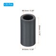 thumbnail image 2 of Unique Bargains Ferrite Toroid Core, Toroid Core 0.4' ODx0.3' IDx0.8' H, Black 20 Pack, 2 of 5