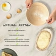 thumbnail image 3 of Simperf 14pcs Sourdough Starter Kit, Bread Proofing Basket Set, Natural Rattan Baskets with Sourdough Jar for Making Baking Fermentation, Bread Making Tools Kit Banneton Proofing Basket, 3 of 9