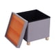 thumbnail image 4 of Taburete de silla de almacenamiento MDF y tejido Caja de almacenamiento plegable Asiento cuadrado Reposapiés de silla Reposapiés de silla y cubo de asiento Perfecto para uso Anggrek Otros, 4 of 8
