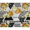 thumbnail image 4 of oneOone Polyester Lycra Yellow Fabric Triangle Craft Projects Decor Fabric Printed By The Yard 56 Inch Wide, 4 of 4
