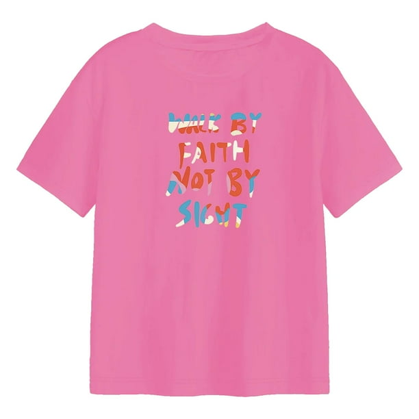 Camiseta para mujer, camiseta para mujer, camiseta básica, trajes simples de moda, camisetas de manga corta, camisetas de verano para deportes, oficin Rosa Rosa