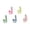 Multicolor-D, variant on Bead Weaving Kit for DIY Jewelry Creation - Includes Assorted Beads Strings and Instructions for Projects for Kids and Adults 5PCS