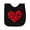 AB-Black, variant on Inktastic All You Need is Love Red Heart Shape Newborn Bib