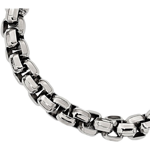 Primal Steel Stainless Steel Fancy Rolo 8.75in Bracelet