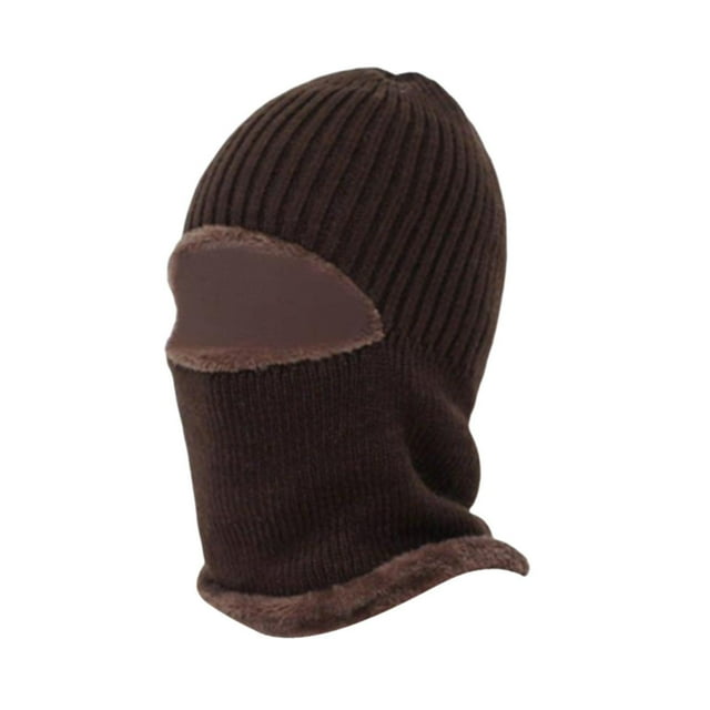 Almencla Balaclava Ski for Men Cold Resistant Warm Face Cover for Snow Hiking Riding coffee