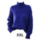 thumbnail image 4 of Guardurnaity Suéter de mujer cuello medio alto Color sólido manga larga elástico chica pulóver clima frío Tops Casual interior moda vestir Prendas para la parte del cuerpo Azul XXL Guardurnaity AP013959-20, 4 of 6