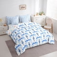thumbnail image 3 of Homewish Blue Bow Nutcracker 7 Pieces Bedding Comforter Set for Kids Children Teens,Happy Xmas Full Bedding Set Lightweight,Merry Christmas Fitted Sheet Flat Sheet,Breathable Home Decor,Reversible, 3 of 8