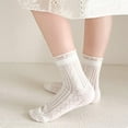 thumbnail image 5 of Girls Cotton Thin Mesh Crew Socks, Kids Floral Flower Cute Summer Socks, 5 Pairs, 3~12Years, 5 of 7