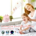 thumbnail image 2 of Reloj despertador para niños, reloj despertador digital para niños, lindo reloj despertador de conejito, luz de noche con USB, reloj despertador para niños para dormitorio (rosa), 2 of 5